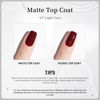 Picture of MAYCHAO Matte Gel Top Coat, 15ML Gel No Wipe Matte Top Coat Soak Off Nail Lamp Gel Nail Polish Matte Finish Long Lasting for Home Nail DIY Manicure