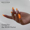 Picture of MAYCHAO 15ML Gel Nail Polish 1Pc Neon Bright Orange Gel Polish Soak Off UV LED Nail Polish Nail Art Starter Manicure Salon DIY at Home, 0.5 OZ