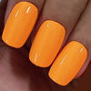 Picture of MAYCHAO 15ML Gel Nail Polish 1Pc Neon Bright Orange Gel Polish Soak Off UV LED Nail Polish Nail Art Starter Manicure Salon DIY at Home, 0.5 OZ
