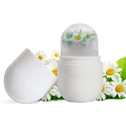 Picture of ice Roller for Face and Eye, Upgrated Ice Facial Roller,Facial Beauty Ice Roller Skin Care Tools, Ice Facial Cube Gua Sha Face Massage, Silicone Ice Mold for Face Beauty (White)