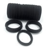 Picture of J-MEE Thick hair ties Hair Bands 100PCS Seamless Cotton Simply Ponytail Holders Headband Scrunchies Hair Accessories No Crease Damage for Thick Hair (black)