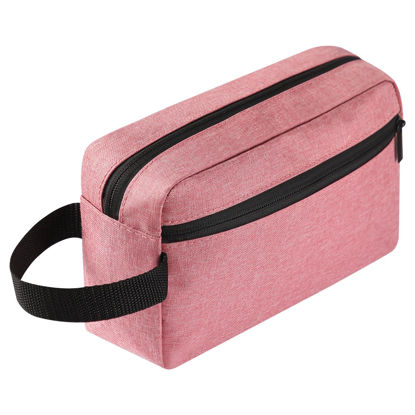 Picture of Icramsy Travel Toiletry bag Toiletry bag for women men Hanging toiletry bag Cosmetic bag Travel accessories Gift for Women Men (Dusky pink)