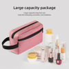 Picture of Icramsy Travel Toiletry bag Toiletry bag for women men Hanging toiletry bag Cosmetic bag Travel accessories Gift for Women Men (Dusky pink)
