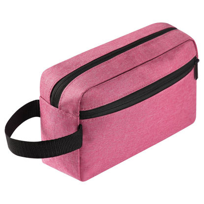 Picture of Icramsy Travel Toiletry bag Toiletry bag for women men Hanging toiletry bag Cosmetic bag Travel accessories Gift for Women Men (Rosy)