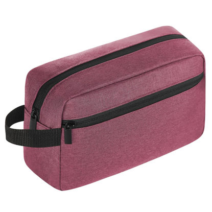 Picture of Icramsy Travel Toiletry bag Toiletry bag for women men Hanging toiletry bag Cosmetic bag Travel accessories for Women Men (Red)