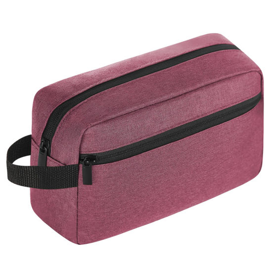Picture of Icramsy Travel Toiletry bag Toiletry bag for women men Hanging toiletry bag Cosmetic bag Travel accessories for Women Men (Red)