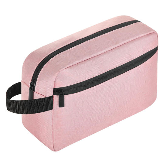 Picture of Icramsy Travel Toiletry bag Toiletry bag for women men Hanging toiletry bag Cosmetic bag Travel accessories for Women Men (Pink)