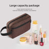 Picture of Icramsy Travel Toiletry bag Toiletry bag for women men Hanging toiletry bag Cosmetic bag Travel accessories for Women Men (Brown)