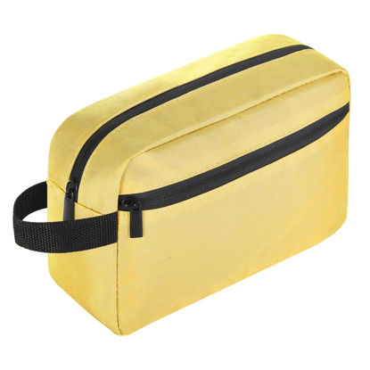 Picture of Icramsy Travel Toiletry bag Toiletry bag for women men Hanging toiletry bag Cosmetic bag Travel accessories for Women Men (Yellow)