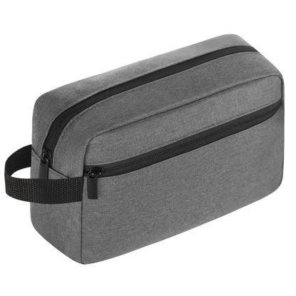 Picture of Icramsy Travel Toiletry bag Toiletry bag for women men Hanging toiletry bag Cosmetic bag Travel accessories for Women Men (Grey)