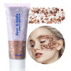 Picture of MEICOLY Brown Body Glitter,Deer Body Glitter Maroon Face Glitter Gel,Mermaid Sequins Glitter Face Paint,Chunky Glitter for Face Body Eye Lip Hair,Sparkling Gel Glitter Makeup for Women and Kids,50ml
