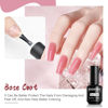 Picture of JODSONE 2 Bottles of Top Coat Base Coat Gel Polish Set Bright Surface At Home DIY Nail Salon Girl Gift