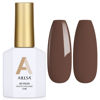 Picture of AILLSA Brown Gel Nail Polish Dark Chocolate Brown Gel Polish Fall Winter Color Nail Polish Gel Natural Neutral High Gloss Soak Off U V Gel Nail Salon DIY Holiday Gifts 0.5 Fl Oz/GF07