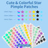 Picture of Daolyo Pimple Patches for Face, 3 Size 280 Counts Acne Patches, Cute Star Pimple Patches with Salicylic Acid, Tea Tree Oil & Calendula Oil, Colorful Hydrocolloid Patches Zit Patches Pimple Stickers