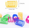 Picture of ISMARTEN Cat Spring Toy (60 Pack), Cat Kittens Toys Plastic Coil Spiral Springs for Swatting, Biting, Hunting, and Active Healthy Play (Random Color)