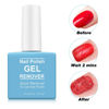 Picture of Gel Nail Polish Remover with Shape 'N' Buff Nail Buffer & Cuticle Pusher in 2-5mins, Simple Easy Gel Nail Polish Remover Set (colorful set#1)