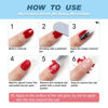 Picture of Gel Nail Polish Remover with Shape 'N' Buff Nail Buffer & Cuticle Pusher in 2-5mins, Simple Easy Gel Nail Polish Remover Set (colorful set#1)