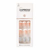 Picture of KISS imPRESS Press-On Manicure, Nail Kit, PureFit Technology, Short Press-On Nails, 'Time Slip', Includes Prep Pad, Mini Nail File, Cuticle Stick, and 30 Fake Nails