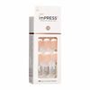 Picture of KISS imPRESS Press-On Manicure, Nail Kit, PureFit Technology, Short Press-On Nails, 'Time Slip', Includes Prep Pad, Mini Nail File, Cuticle Stick, and 30 Fake Nails