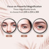 Picture of MIYADIVA 20X Magnifying Mirror, 20X Magnifying Mirror Suction Cup and Tweezers, As a Mganifying Makeup Mirror, Pocket Mirror Set for Eyes Makeup 3.5 Inches