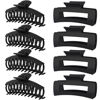 Picture of LuSeren Hair Clips for Women 4.3 Inch Large Hair Claw Clips for Women Thin Thick Curly Hair, Big Matte Banana Clips,Strong Hold jaw clips (Black)