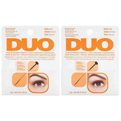 Picture of DUO Brush-On Strip Lash Adhesive, Dark Tone, 0.18 oz, 2-Packs