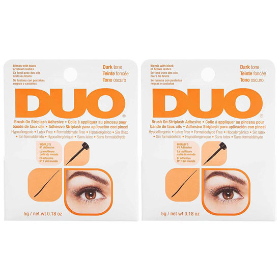 Picture of DUO Brush-On Strip Lash Adhesive, Dark Tone, 0.18 oz, 2-Packs