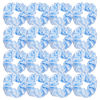 Picture of 16 Pcs Satin Blue Hair Ties and Ponytail Holders - Big Scrunchies for Women's Thick Curly Hair, No Crease or Damage, Cute Pony Tails for Girls