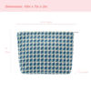 Picture of PAZIMIIK Makeup Bags for Purse Zipper Cosmetic Pouch Large Travel Canvas Make Up Organizer Tool Pouch for Women and Girls,Grid Green