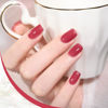 Picture of GAOY Jelly Nude Gel Nail Polish, 16ml Sheer Pink Translucent Soak Off Gel Polish, UV Light Cure for Nail Art DIY, 1993 Blushing Red