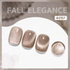 Picture of GAOY Champagne Glassy Cat Eye Gel Nail Polish, 16ml Glitter Holographic Nail Polish with Magnet, Reflective Translucent UV Gel, 2157 Fall Elegance
