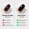 Picture of GAOY Gel Top Coat, Base Coat and Cuticle Oil Set, 3 Pcs 16ml Glossy No Wipe Combination for UV Light Cure Gel Nail Polish