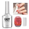 Picture of GAOY Cat Eye Gel Nail Polish, 16ml Glitter Holographic Nail Polish with Magnet, Reflective Translucent UV Gel, 2031 Vintage Burgundy