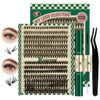 Picture of DIY Lash Extension Kit 280pcs Individual Lashes D Curl Eyelash Extension Kit KEYYOU 30D+40D 9-16Mix Lash Clusters with Lash Bond and Seal and Lash Applicator for DIY at Home(KIT-30D40D-0.07D-9-16Mix)