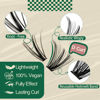 Picture of DIY Lash Extension Kit 280pcs Individual Lashes D Curl Eyelash Extension Kit KEYYOU 30D+40D 9-16Mix Lash Clusters with Lash Bond and Seal and Lash Applicator for DIY at Home(KIT-30D40D-0.07D-9-16Mix)