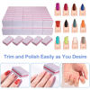Picture of Nail Buffers (100 Pack), Mini Buffer Block Nail File for Acrylic Nails and Natural Nails, 100/180 Grit Nail Buffer Block Bulk Buffing Blocks for Nail Buff Professional Manicure File Blocks Set White
