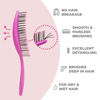 Picture of Ninabella Detangling Hair Brush for Women, Men & Children - Does not Pull on Hair - Recycled Hair Straightening Brushes for Straight, Curly & Wet Hair - Vented Wet Brush - Unique Spiral Hairbrush