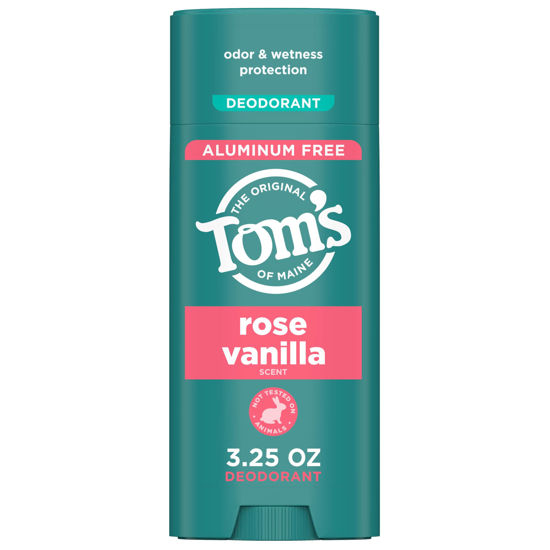 Picture of Tom’s of Maine Rose Vanilla Natural Deodorant for Women and Men, Aluminum Free, 3.25 oz