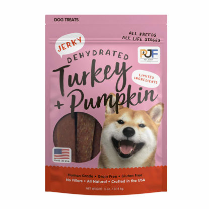 Picture of Pet Jerky Factory Premium Turkey and Pumpkin 5 oz. Dog Jerky Treats | 100% Human Grade | USA Made | High Protein | Grain Free | Limited Ingredients | No Filler | BHA-BHT Free | Soft-Tender