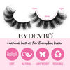 Picture of Mink Lashes Fluffy Wispy Lashes Natural Look 3D False Eyelashes D Curl Russian Strip Lashes 7 Pairs Short Fake Eyelash Pack by EYDEVRO