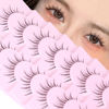 Picture of Manga Lashes Natural Look Anime Lashes with Clear Band Natural Manga Eyelashes Manhua Manhwa Lashes Korean Japanese Style Cosplay Lashes by EYDEVRO