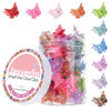 Picture of JASVERLIN Glitter Mini Butterfly Hair Claw Clips, Sparkly Colorful Hair Accessories for Girls and Women - 90s Y2K Cute, Small, Tiny Clip in 10 Assorted Colors, Set of 50 (Glitter Color)