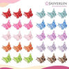 Picture of JASVERLIN Glitter Mini Butterfly Hair Claw Clips, Sparkly Colorful Hair Accessories for Girls and Women - 90s Y2K Cute, Small, Tiny Clip in 10 Assorted Colors, Set of 50 (Glitter Color)