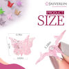 Picture of JASVERLIN Glitter Mini Butterfly Hair Claw Clips, Sparkly Colorful Hair Accessories for Girls and Women - 90s Y2K Cute, Small, Tiny Clip in 10 Assorted Colors, Set of 50 (Glitter Color)