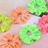 Picture of IVARYSS Neon Scrunchies for Hair 80s, Premium Velvet Soft Hair Scrunchy, Solid Colors Thick Elastic Bands, Hair Accessories for Women and Girls, 12 Pack