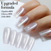 Picture of Double Rhythm 0.5 OZ Cat Eye Gel Polish with Magnet 15ML Holographic Glitter Shimmer Translucent Jelly Color Magnetic Nail Polish Salon DIY at Home (Clear Silver-B-MC1099)