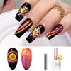 Picture of Double Rhythm 0.5 OZ Cat Eye Gel Polish with Magnet 15ML Holographic Glitter Shimmer Translucent Jelly Color Magnetic Nail Polish Salon DIY at Home (MC1050)