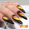 Picture of Double Rhythm 0.5 OZ Cat Eye Gel Polish with Magnet 15ML Holographic Glitter Shimmer Translucent Jelly Color Magnetic Nail Polish Salon DIY at Home (MC1050)