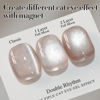 Picture of Double Rhythm 0.5 OZ Cat Eye Gel Polish with Magnet 15ML Holographic Glitter Shimmer Translucent Jelly Color Magnetic Nail Polish Salon DIY at Home (MC1020)