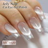Picture of Double Rhythm 0.5 OZ Cat Eye Gel Polish with Magnet 15ML Holographic Glitter Shimmer Translucent Jelly Color Magnetic Nail Polish Salon DIY at Home (MC1020)